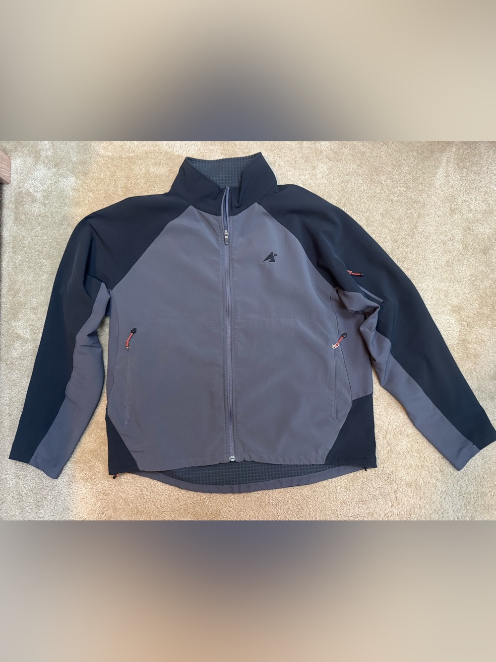 Men’s Sz XL Eastern Mountain Sports Two-Tone Gray & Black Lightweight Jacket